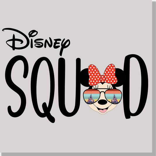 Disney Squad Minnie DTF Transfer