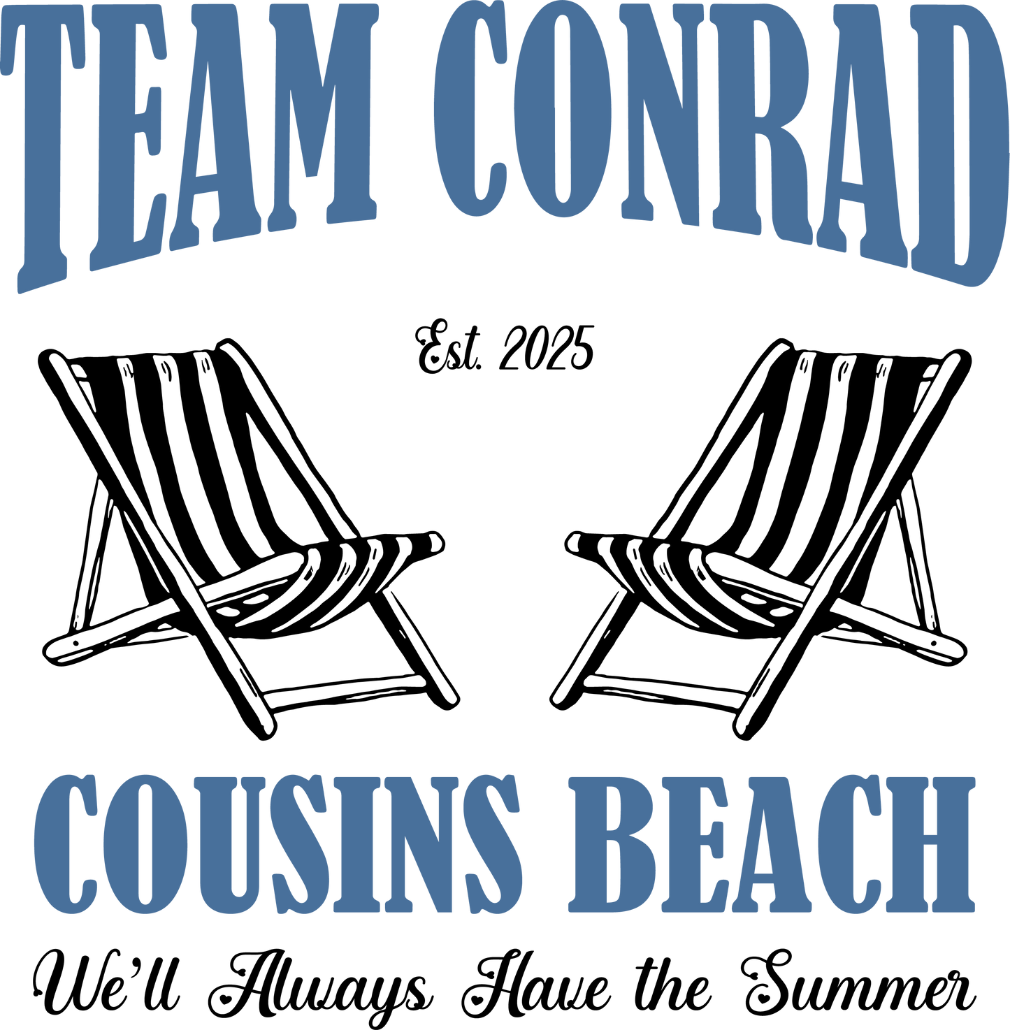 summer i turned pretty 3 team conrad DTF Transfer