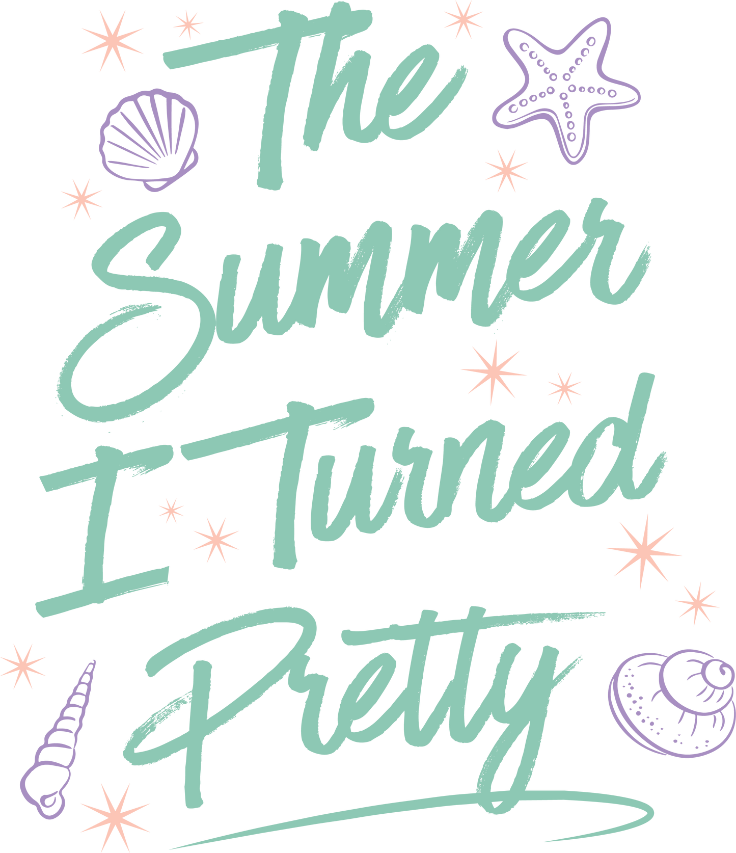 summer i turned pretty 4 DTF Transfer