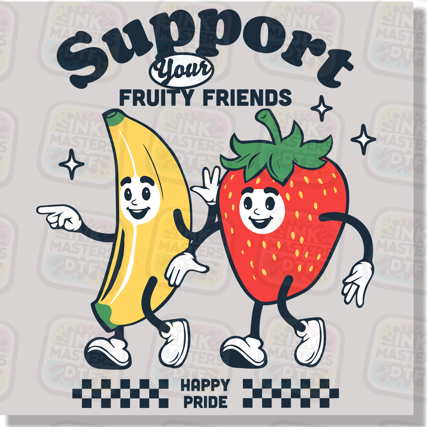 Support Your Fruity Friends DTF Transfer - Ink Masters DTF