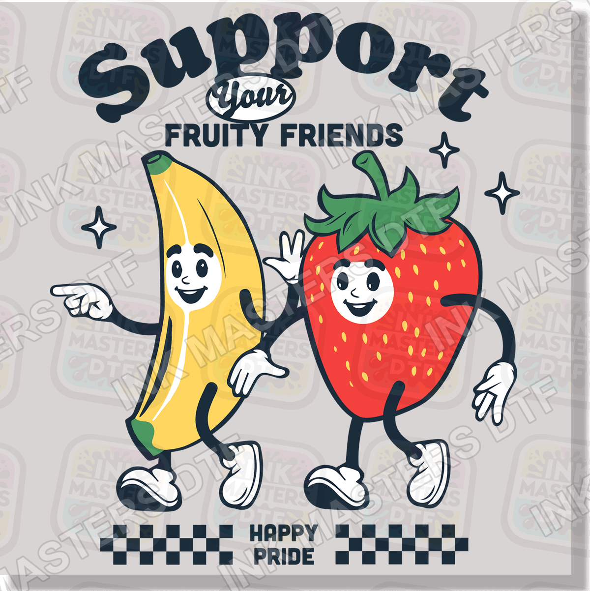 Support Your Fruity Friends DTF Transfer - Ink Masters DTF