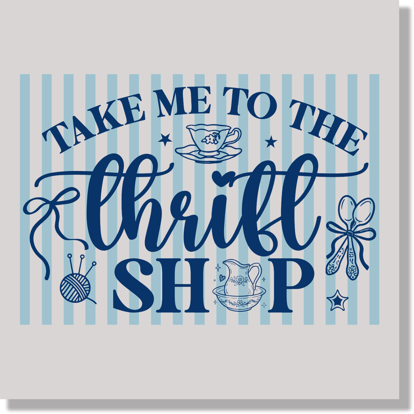 take me to the thrift shop women DTF Transfer