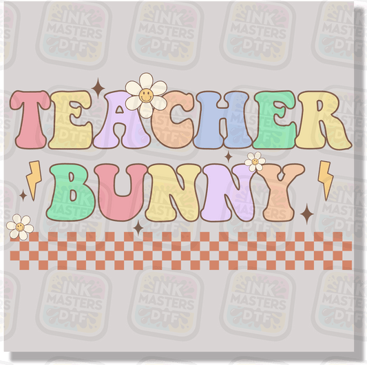 Teacher Bunny DTF Transfer - Ink Masters DTF