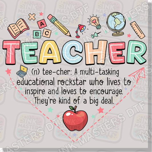 Teacher Definition In Heart DTF Transfer - Ink Masters DTF