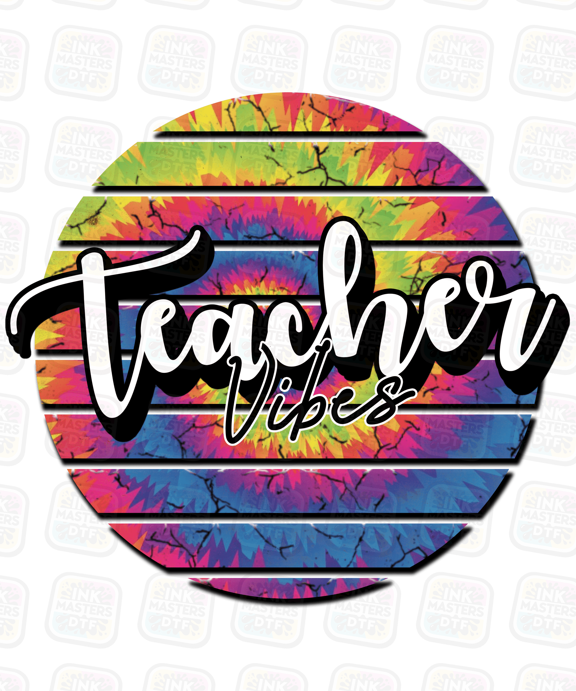 Teacher Vibes DTF Transfer - Ink Masters DTF