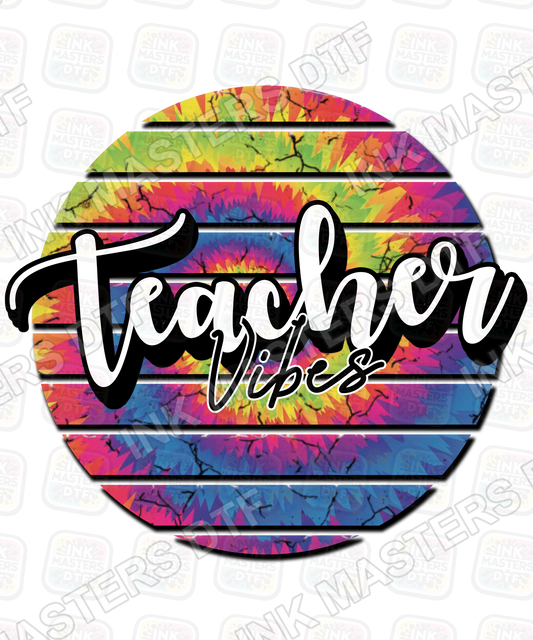 Teacher Vibes DTF Transfer - Ink Masters DTF