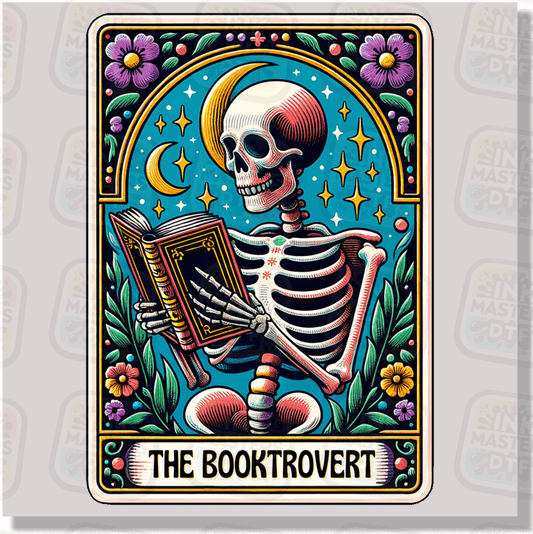 The Booktrovert Tarot Card DTF Transfer - Ink Masters DTF