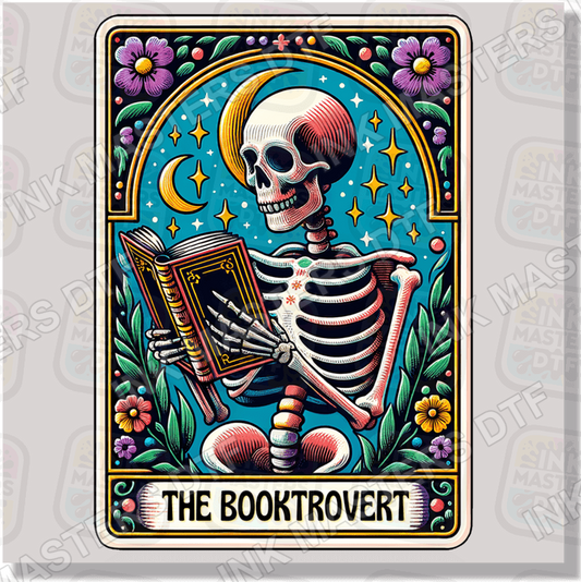 The Booktrovert Tarot Card DTF Transfer - Ink Masters DTF