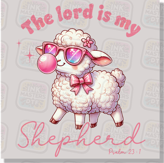 The Lord Is My Shepard Lamb Blowing Bubblegum DTF Transfer - Ink Masters DTF