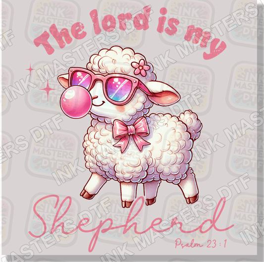 The Lord Is My Shepard Lamb Blowing Bubblegum DTF Transfer - Ink Masters DTF