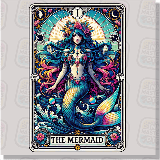 The Mermaid Tarot Card DTF Transfer - Ink Masters DTF