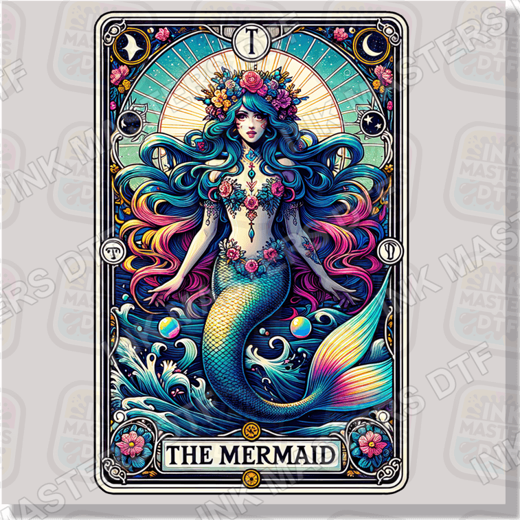 The Mermaid Tarot Card DTF Transfer - Ink Masters DTF