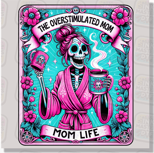 The Overstimulated Mom Tarot Card DTF Transfer - Ink Masters DTF