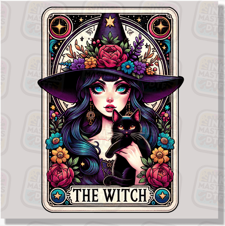 The Witch Tarot Card DTF Transfer - Ink Masters DTF