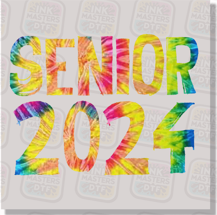 Tie Dye Senior 2024 DTF Transfer - Ink Masters DTF