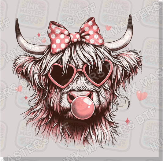 Valentine Cow DTF Transfer - Ink Masters DTF