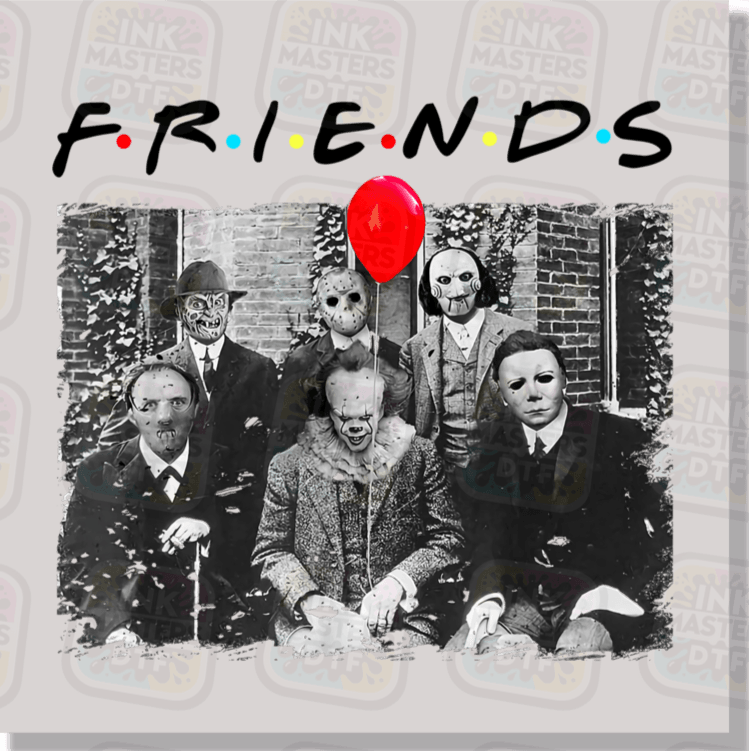 Vintage Horror Friends DTF Transfer