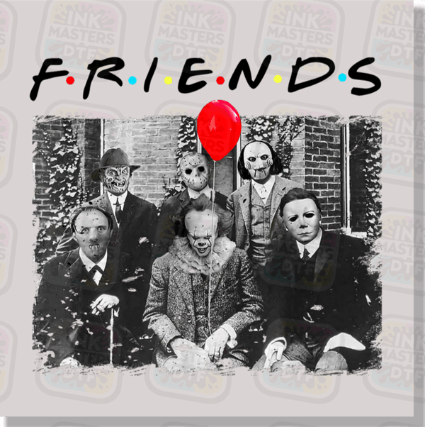Vintage Horror Friends DTF Transfer - Ink Masters DTF