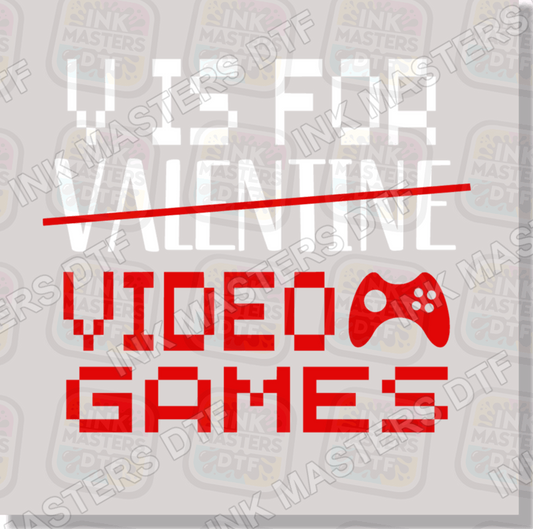 V Is For Video Games DTF Transfer - Ink Masters DTF
