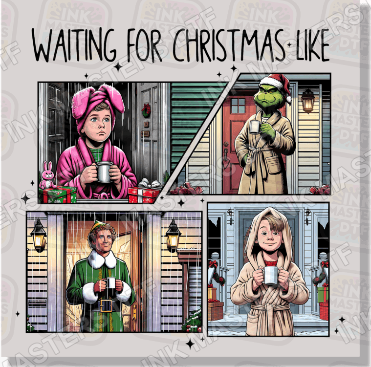 Waiting For Christmas Like DTF Transfer - Ink Masters DTF