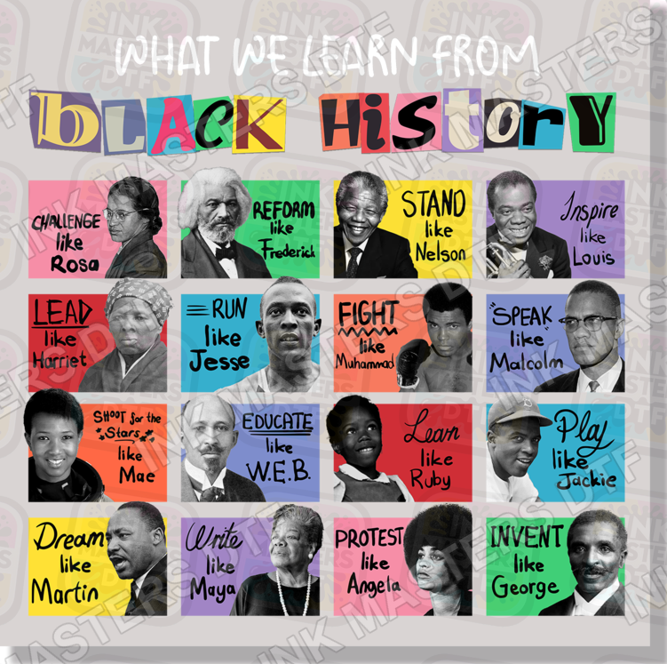 What We Learn From Black History DTF Transfer - Ink Masters DTF