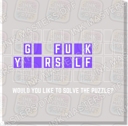 Would You Like To Solve The Puzzle? DTF Transfer - Ink Masters DTF